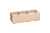 Kunst & Handwerk Ausstattung - Playwood - Tealight holder Rectangle Beechwood - SL204E