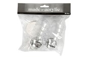 Kunst & Handwerk Ausstattung - Creativ Company - Deco Balls Transparent 5cm 10 pcs. - 52143