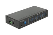 USB-Hubs - DeLOCK External Industry Hub 7 x USB 3.0 Type-A with 15 kV ESD protection USB-Hubs - USB 3.2 - 7 - Schwarz - 63311