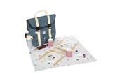 Baby Spielzeug - Small Foot - Backpack with Wooden Picnic Tasty Playset 14pcs. - 12539