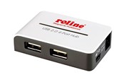 USB-Hubs - Roline USB 2.0 Hub "Black and White" USB-Hubs - 4 - Grau - 14.02.5013