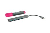 USB-Hubs - Roline USB 3.2 Gen 1 Hub USB-Hubs - USB 3.2 - 4 - Grau - 14.02.5052