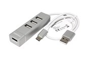USB-Hubs - Roline USB 2.0 Notebook Hub USB-Hubs - 4 - silber - 14.02.5037