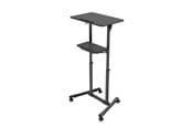 Flachbildschirme - Zubehör - Gembird Mobile lecture desk with caster wheels black - TVS-DESK-01-BK