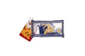 Schul-Zubehör - Euromic POKÉMON Filled MESH pencil pouch w/stationery articles: 2 triangular pencils 1 round sharpener 1 shaped eraser 1 shaped memo pad. Size of pencil pouch L 20 cm H 9.5 cm - 161708156