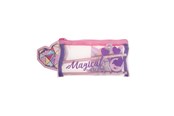 Schul-Zubehör - Euromic UNICORN GEMS Filled mesh pencil pouch w/station - 092308156