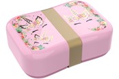 Schul-Zubehör - Euromic UNICORN FLOWERS lunch box w/strap 18 x 13 x 6 cm - 090208727-21000346