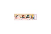 Utensilien zum Schreiben und Zeichnen - Euromic 4-pack erasers - 4 shaped erasers packed in acetate box with eurohole (size of box 5.2 x 16 cm) - 063607106
