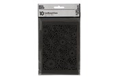 Kunst & Handwerk Ausstattung - Creativ Company - Patterned Cardboard Black 10 pcs. - 216912