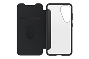 Handys - Cover & Cases - OtterBox React Folio Samsung Galaxy S25 Black Crystal - clear/black - 77-97829
