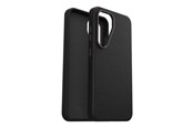 Handys - Cover & Cases - OtterBox Symmetry Cactus Leather Samsung Galaxy S25 Noir Ash - black - 77-97385