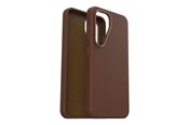 Handys - Cover & Cases - OtterBox Symmetry Cactus Leather Samsung Galaxy S25 Rich Adove - brown - 77-97387