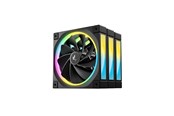 Gehäuselüfter - DeepCool FL12R Triple-Pack - Gehäuselüfter - 120mm - Schwarz mit RGB LED - 34 dBA - R-FL12R-BKAPN3-G