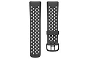 Smartwatch - Accessories - Puro SPORT+ Silicone Replacement band for FitBit Charge 5 - FBC5WBSPORT1BLK