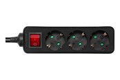 Stromkabel (Extern) - Deltaco GT-0361 Power Strip - 3 m - GT-0361