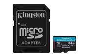 Speicherkarten - Kingston Canvas Go! Plus microSD/SD - 200MB/s - 64GB - SDCG4/64GB