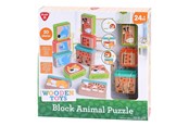 Baby Spielzeug - PLAY Wooden Block Puzzle Animals 20pcs. - 40293