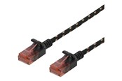 Netzwerk - Kabel - Deltaco patch cable - 50 cm - black - Schwarz - 0.5m - UUTP-1310