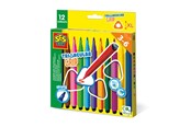 Kreativ-Spiele - SES Creative Triangular Grip Colouring Pens 12 pcs - 14696
