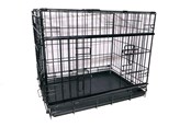 Hunde - Active Canis - Premium Schiebetür-Käfig - Schwarz - 122 x 76 x 84 cm - 97407