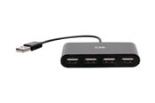 USB-Hubs - C2G 4-Port USB Hub - USB 2.0 Hub - USB Multiport Hub - 480Mbps - hub - 4 ports USB-Hubs - 4 - Schwarz - C2G54462