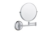 Kosmetik Spiegel - UNIQ Wall Mirror with 10x Magnification in Silver - 7023