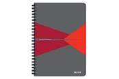 Blöcke, Formulare und Notizbücher - Leitz Office Collegeblock A5 kariert, spiralgebunden mit Karton-Einband, Röt - 44581025