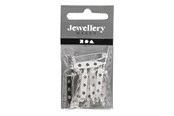 Kunst & Handwerk Ausstattung - Creativ Company - Brooch pin Silver plated 25mm 10 pcs. - 600720