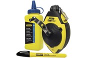 Messwerkzeug - Stanley 0-47-681 FatMax chalk line 30m + 115g chalk + marker - 0-47-681