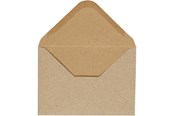 Briefumschläge und Versandkartons - Creativ Company - Envelope Beige 11.5x15cm 10 pcs. - 217016