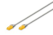 Netzwerk - Kabel - DIGITUS CAT 6A U-UTP Slim Patch Cord - 1m - Grau - 1meter - DK-1617-A-010S