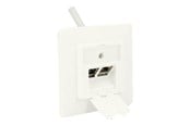 Netzwerkzubehör - DeLOCK Keystone Wall Outlet - 2 Port Compact - 86219