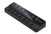 USB-Hubs - Deltaco USB-A Hub - 7x USB-A Ports USB-Hubs - USB 3.0 - 7 - Schwarz - UH-739