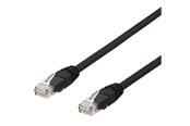 Netzwerk - Kabel - Deltaco Patch Cable - 30 cm - Schwarz - 0.3m - TP-603SAU