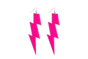Kostüme - Boland - Earrings Flash Neon Pink - 64469