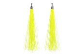 Kostüme - Boland - Earrings Festival Neon Yellow 20cm - 64431