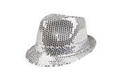 Kostüme - Boland - Hat Popstar Sequins Silver - 01292