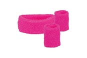 Kostüme - Boland - Sweatbands Neon Pink 3 pcs. - 01895