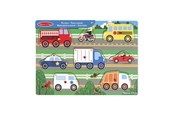 Baby Spielzeug - Melissa & Doug Wooden Peg Puzzle Vehicles - 19051