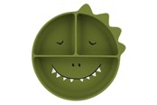 Baby Spielzeug - Trixie Baby - Silicone Plate with Compartments and Suction Cup - Mr. Dino - 96-439
