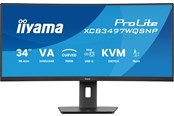 Bildschirm - 34" iiyama ProLite XCB3497WQSNP-B1 - 3440x1440 (UWQHD) - 120Hz - VA - 95W USB-C - KVM switch - XCB3497WQSNP-B1