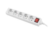 Stromkabel (Extern) - Lanberg - power strip - PS1-05E-0300-W