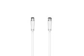 Antennenkabel - Hama Cable Antenna 90dB F-Plug-Coax Female White 1.5m - X1122518