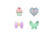 Handys - Anderes Zubehör - ONSALA Charms Pimp Your Phone Metal and Plastic 4pcs - 577217