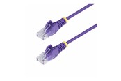 Netzwerk - Kabel - StarTech.com 5m Purple Slim CAT6 Ethernet Cable Snagless 28AWG LSZH - patch cable - 5 m - purple - Lila - 5m - N6PAT5MPLS