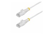 Netzwerk - Kabel - StarTech.com 50cm White Slim CAT6 Ethernet Cable Snagless 28AWG LSZH - patch cable - 50 cm - white - Weiß - 0.5m - N6PAT50CMWHS