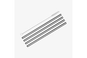 Küchenzubehör - Cilio Strohhalme STEEL GRANDE 4 Stk. mit gerader Reinigungsbürste - C150575