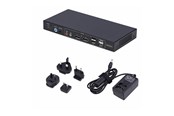 KVM Switches - StarTech.com 2-Port Dual-Monitor DP KVM Switch w/Video Matrix 4K 60Hz - KVM / audio / USB switch - 2 ports - TAA Compliant - P2ADD121D-KVM-SWITCH