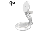 Handys - Adapter und Ladegeräte - j5create Qi2 3-in-1 Magnetic Foldable Wireless Charging Station - JUPW3415-N
