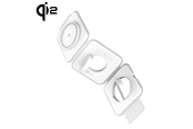 Handys - Adapter und Ladegeräte - j5create Qi2 3-in-1 Magnetic Travel Wireless Charging Station - JUPW3215W-N